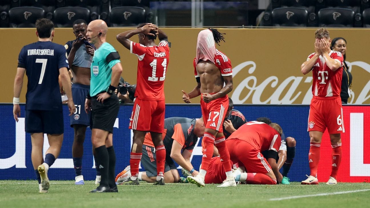 Lesão de Musiala mancha vitória do Bayern sobre o PSG